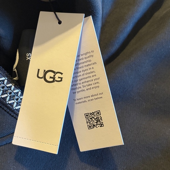 UGG Tops - UGG Navy Blue Active Top with Logo Tags